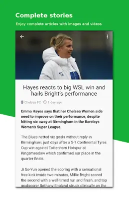 Football News Women android App screenshot 1